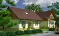 Projektēšanas kompānija LAND & HOME Construction tipveida projekts vienstāva ārpilsētas mājai ar mansardu Vigo
