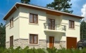 Architectural studio LAND & HOME Construction ready-made two-story Eco Big country house project
