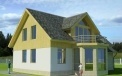 Готовый проект дома: частный дом с мансардой Otto архитектурная студия LAND & HOME Construction