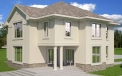 Patrick Standard Home Plan of a Classical Two-Story House with Attic Floor architectural project LAND & HOME Construction
