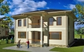 Ready-made modern project for a two-storey Orlean 2 house engineering studio LAND & HOME Construction