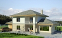 Ready-made classic two-storey Vito house project architectural bureau LAND & HOME Construction